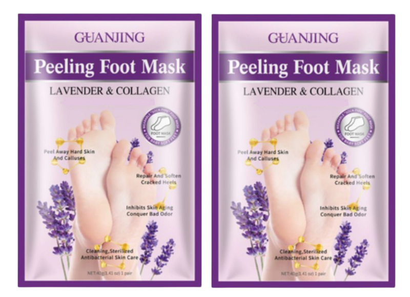 Lavender &amp; Collagen Peeling Foot Mask - 2 IN 1 Set