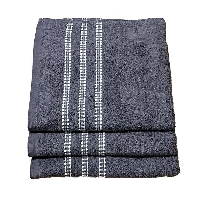 Hand Towel 3 Pack Cotton - 50 x 100cm