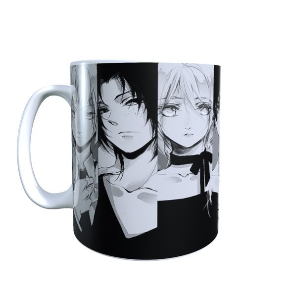 Crew Black and White - Attack on Titan Coffee Mug