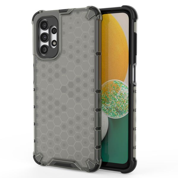 Honeycomb Design Phone Cover for Samsung A04s - Yellow