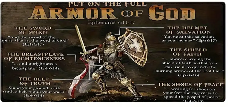 XXL Gaming Mouse Pad - Armour of God - 90x40cm