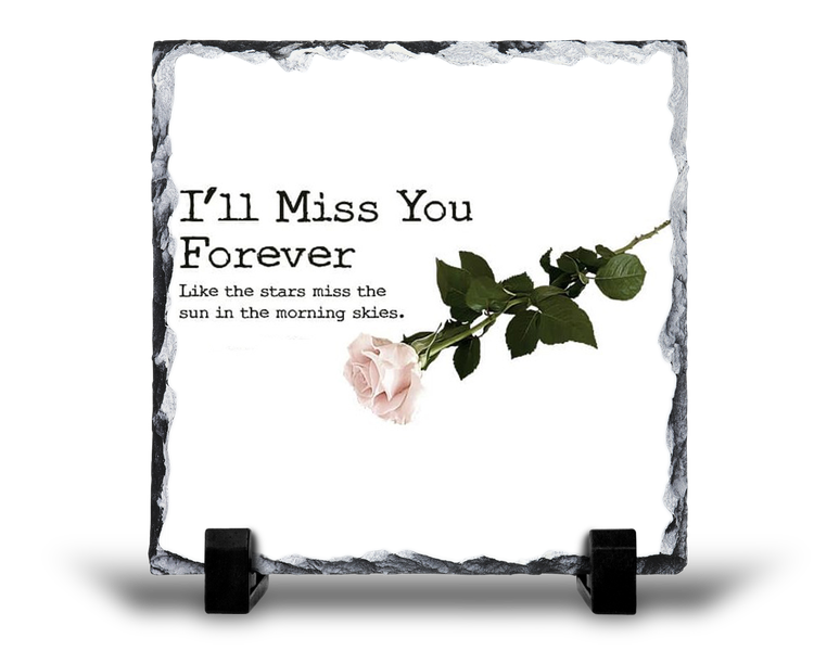 Like The Stars Miss The Sun Remembrance Grief Memorial Gift - Rock Slate
