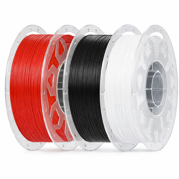 Creality CR-PLA 1.75mm PLA Filament 1kg Bundle (Black, White, Red)