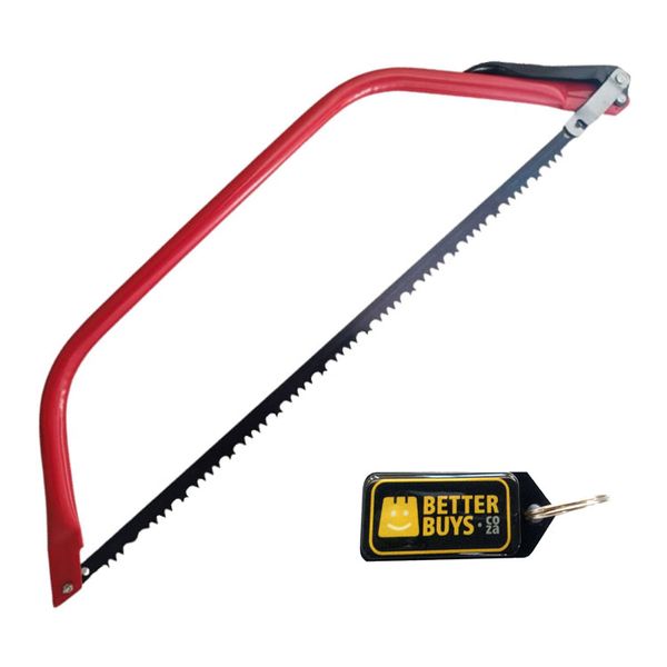 Metal Frame Gardening Hand Bow Saw - 600mm - Red &amp; Gel Key Holder