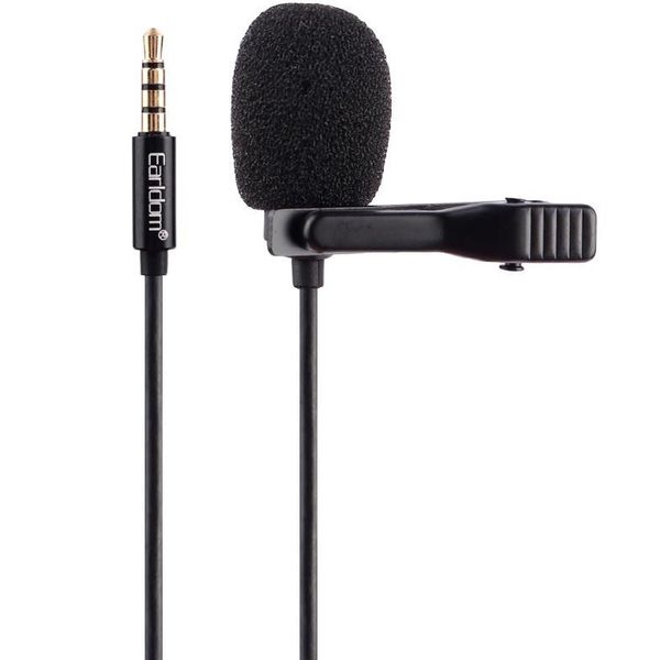 3.5mm Mini Condenser Microphone with Clip - Clear Audio for Video