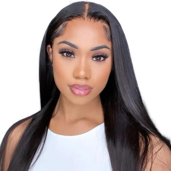 16In Vietnamese Hair Straight 13x4 Full Frontal Glueless Wig-GoldenPerfect
