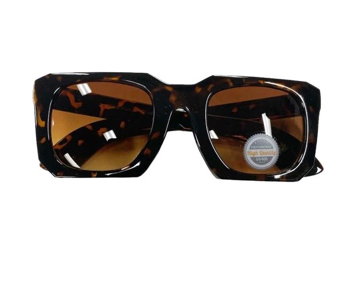 Solar X Square Sunglasses with Gradient Yellow Lens UV400