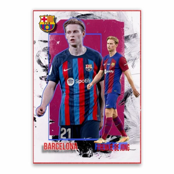 Flocage F. De Jong #21 - Barcelone Third 2020-2021 - Neuf Sans Emballage