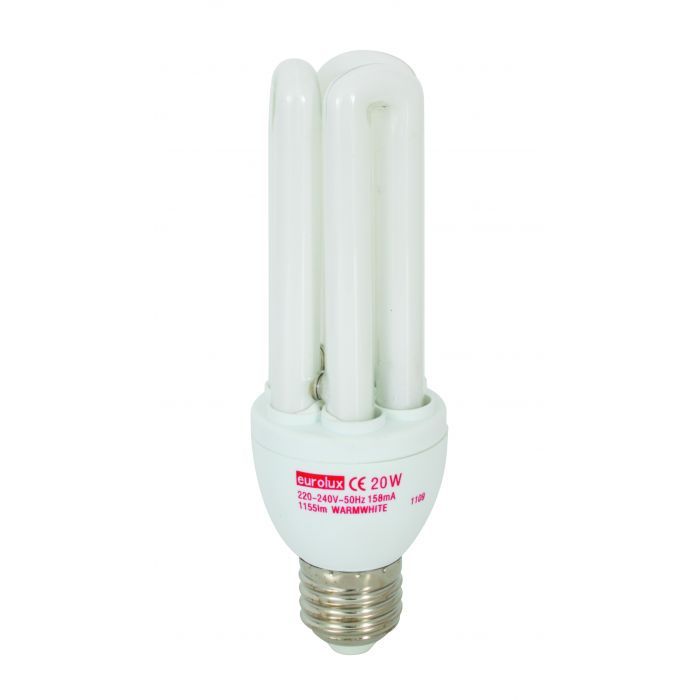 Eurolux Lamp Cfl 20W 3U E27 Ww 2 Pack Buy Online in South Africa