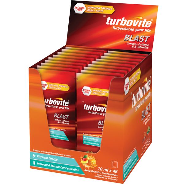 Turbovite Blast Alcohol Free Sachets 10ml (shipper of 48 x 10ml)