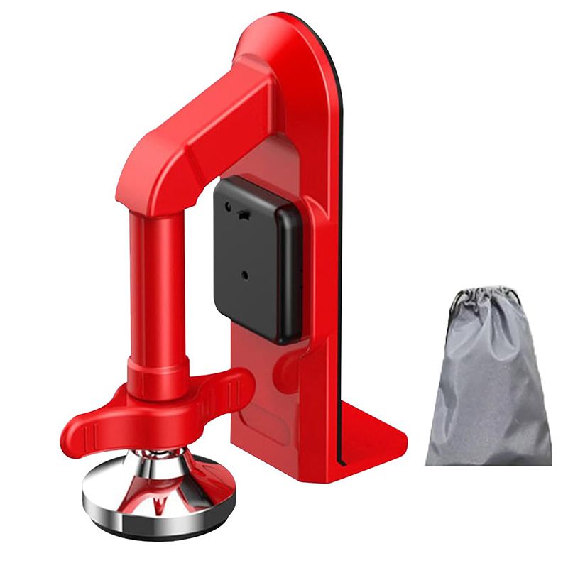 Portable Door Lock Brace - Door Stopper Alarm - Anti-Theft Door Blocker.