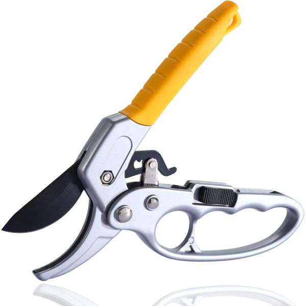 Garden Clippers, Ratchet Pruning Shears Gardening Tool, Sharp Scissors
