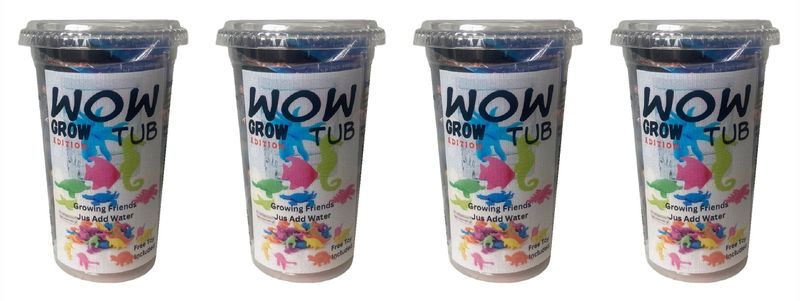 Growing Animals Set &amp; Collectors Toy - 4 Pack - WowTub Grow Edition
