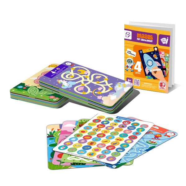 HAO Mazes Level 4 - 25 Pieces - Pen Included