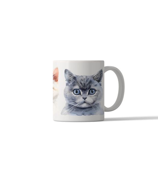 Cat Portrait 11oz DSG70 Printed Coffee Mug Gift