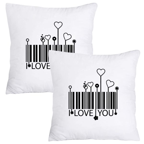 Scatter Cushion Cover Set - I Love You barcode