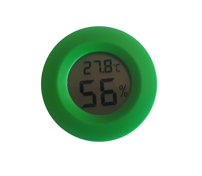 Mihuis SR Digital LCD Thermometer Hygrometer Temperature Meter - Green