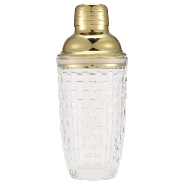 Gold Glass Cocktail Shaker - 385ml