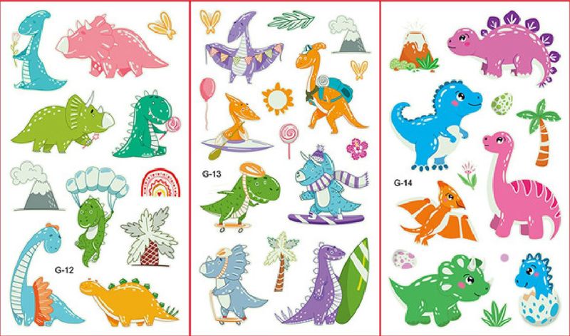 Kids Tattoos Luminous Range - Jurassic Park