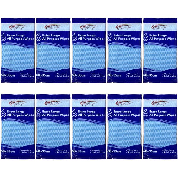 FMF Bulk Pack - 60 Pack Extra Large All Purpose Wipes 60x35cm
