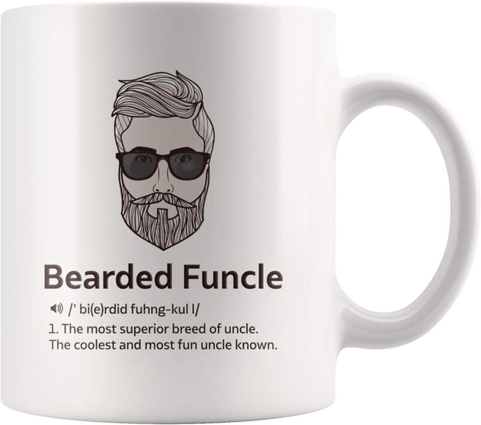 Bearded funcie-Father's day-Mother's day-Valentines-Christmas Mug