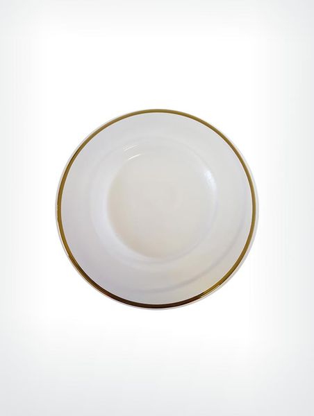 Glass Underplate with Gold Rim (Pack of 12)
