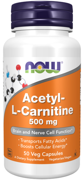 NOW Foods Acetyl L-Carnitine 500mg - 50 Caps