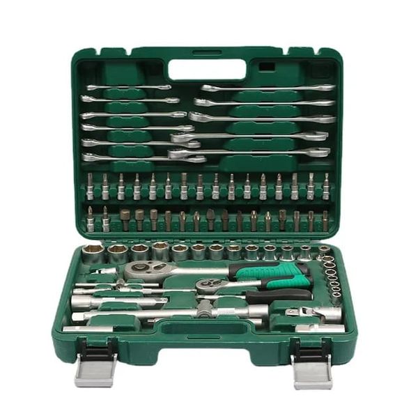 78Pcs Car Repair Tools Kit Socket Wrench Ratchet Combination Toolbox Set