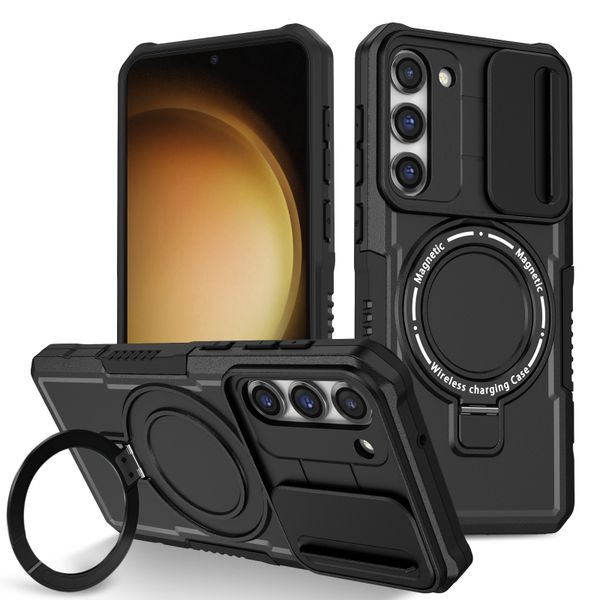 Slide Camera Lens Cover Compatible with Samsung Galaxy S22 Ultra with Magnetic Holder