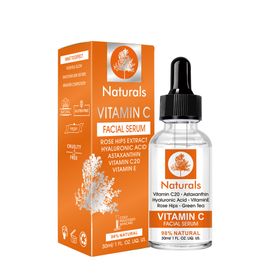 Naturals Vitamin C Facial Serum with Hyaluronic Acid and Vitamin E ...