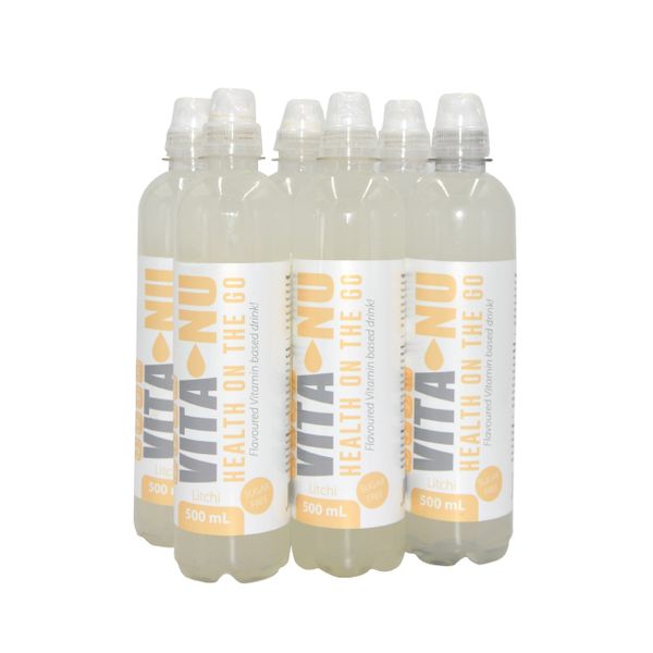 VitaNu Vitamin Boost Litchi 500ml - 6 Pack