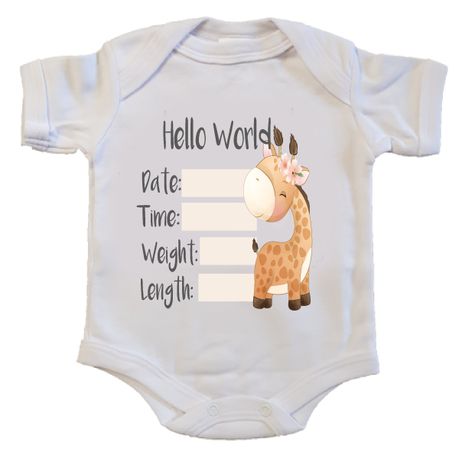 Giraffe 2024 baby grow