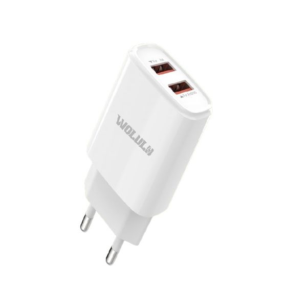 Wolulu AS-51393 Dual USB Smart Fast Wall Charger 2.1A