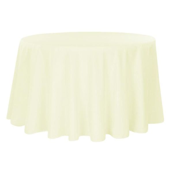 Ivory Round Tablecloth