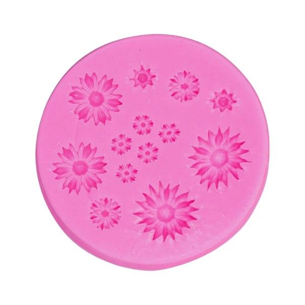 Large - Silicone Daisy Flowers Mould For Baking - Pink