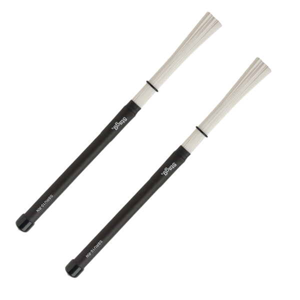 Stagg SBRU10 RN Polybristle Nylon brushes with Black Rubber Handle Grip