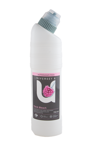 Diversey &amp; U Thick Bleach 6 x 4x 750ml