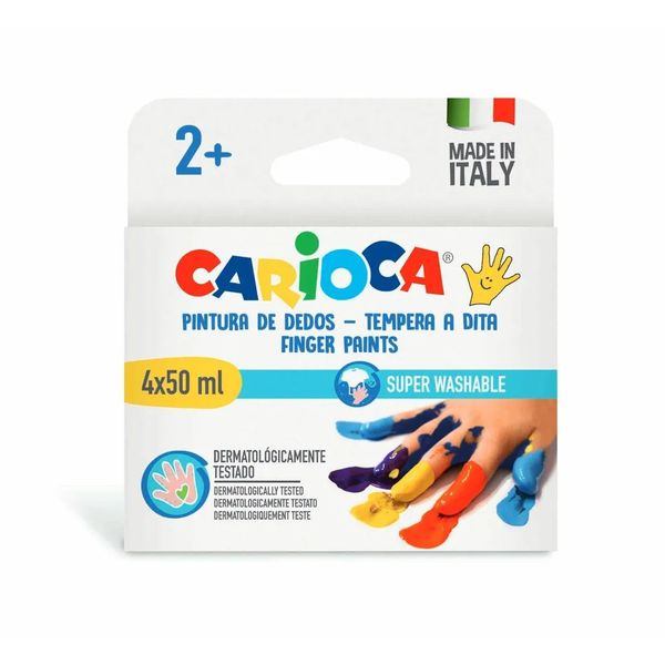 Carioca Finger Paints 4 x 50ml