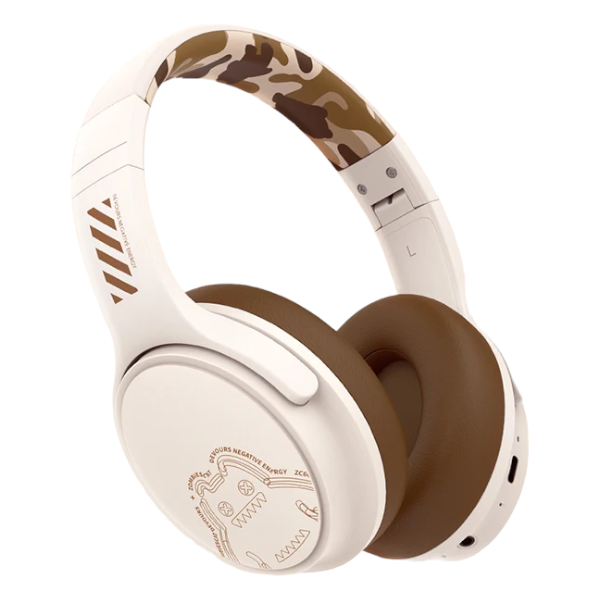 ZOMBIESCAT - ZC66 - Dual-Mode Headset With Active Noise Cancellation -Beige