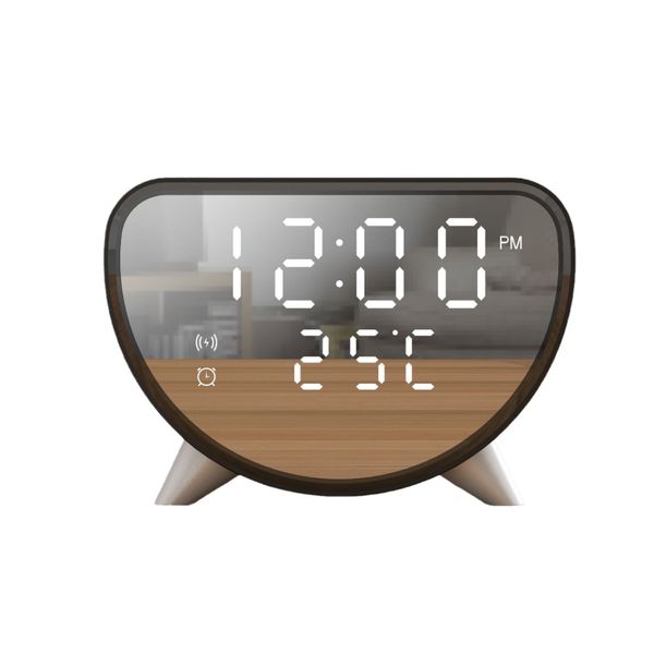 Multifunctional Wireless Charging Alarm Clock, 15W Fast Charging