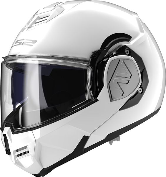 LS2 FF906 Advant Solid White Flip-Up Helmet