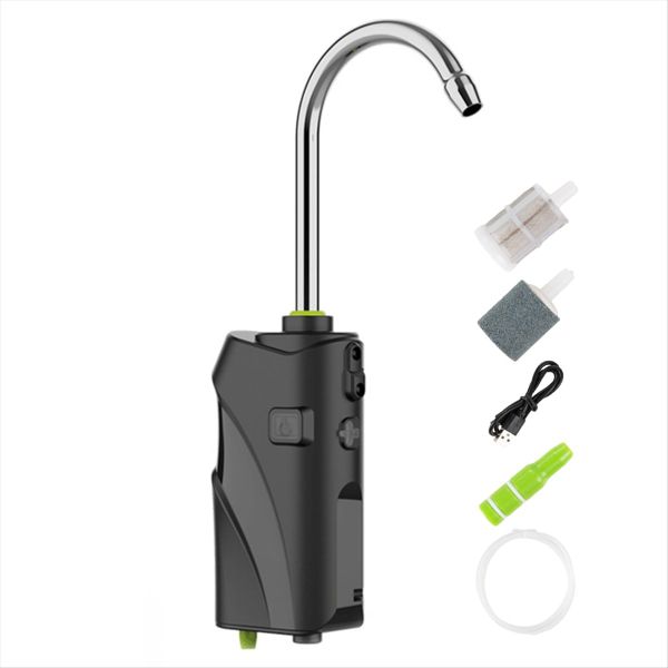 Outdoor Fishing Oxygenation Air Pump Usb Intelligent Sensor-Black