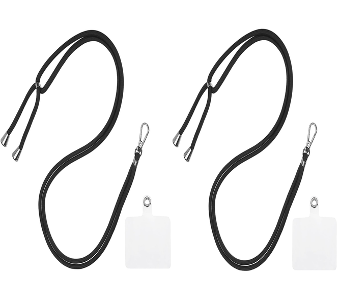 2pcs Universal Nylon Phone Lanyard, Adjustable Phone Lanyard Neck Strap
