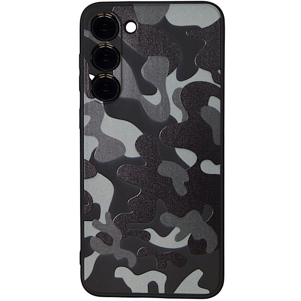 Black - Phone Case with Army print compatible with Samsung S23+