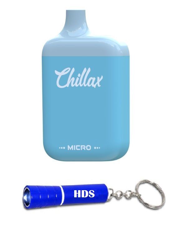 Chillax Micro 700 Puff Disposable Vape White Gummy with HDS Branded Torch Shop Today. Get it