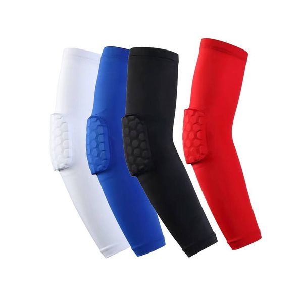 Basketball Honeycomb Padded Arm Sleeves, UV Protection Sports Guards
