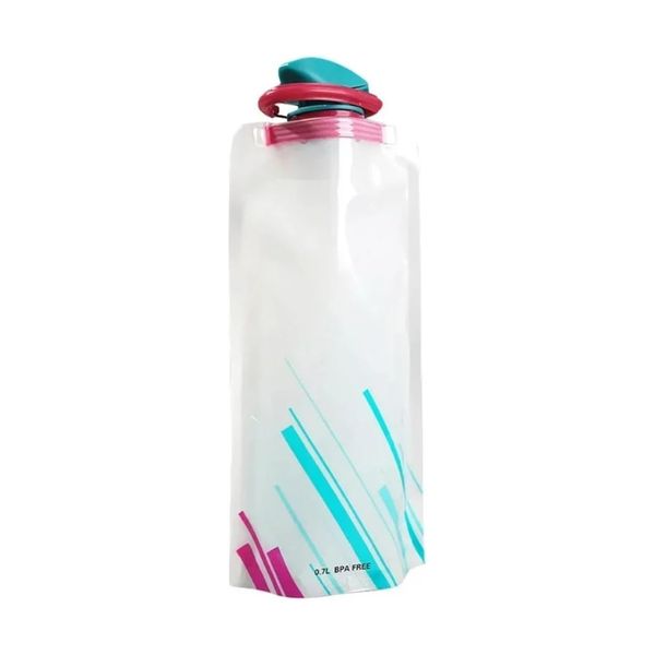 700ml Portable Water Bag Foldable Sports Bottle For Hiking Camping Outdoor