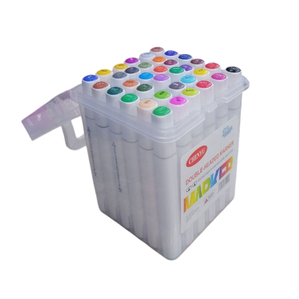 Double Head Oil Art Drawing Marker Pen 36-pieces