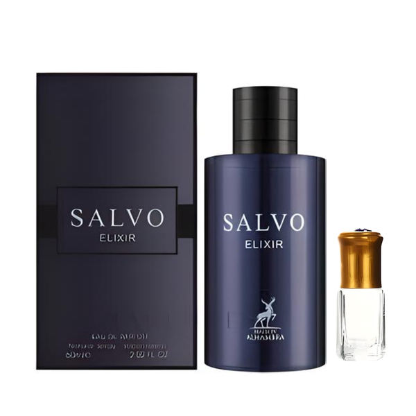 Salvo Elixir for Men by Maison Alhambra EDP - 60ml + Perfume Oil