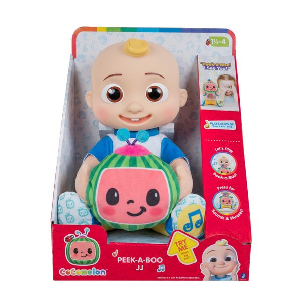 Cocomelon JJ Peek A Boo Feature Plush